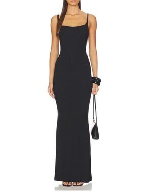 SKIMS Black Maxi Dress